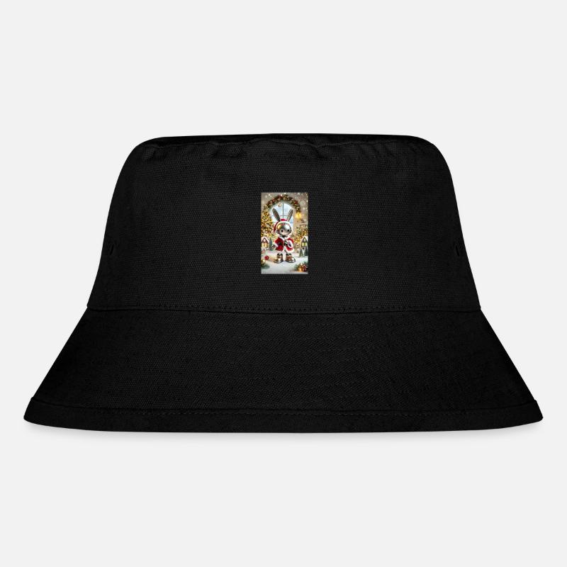 Weihnachtshase - Stanley/Stella recycelter Bucket Hat - Schwarz