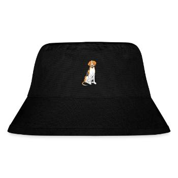 Sitting foxhound - Stanley/Stella Recycled Bucket Hat - black - Front