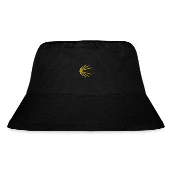 Camino - Jakobsweg - Santiago de Compostela - Stanley/Stella recycelter Bucket Hat - Schwarz - Vorne