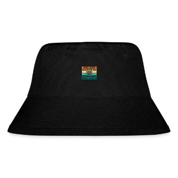 Hund Wein Weimaraner - Stanley/Stella recycelter Bucket Hat - Schwarz - Vorne