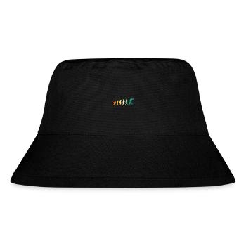 Fahrrad Evolution Mountainbike - Stanley/Stella recycelter Bucket Hat - Schwarz - Vorne