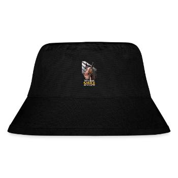 Life is short, smile while you still have teeth - Stanley/Stella Recycled Bucket Hat - black - Front