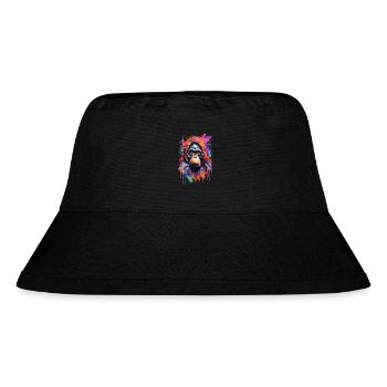 Monkey Colorful Cool Palette Color - Stanley/Stella Recycled Bucket Hat - black - Front
