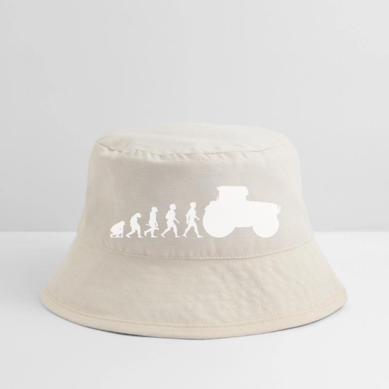 Evolution Traktor Trecker Ackerschlepper Stanley/Stella recycelter Bucket Hat