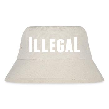 illegally unlawful unlawful - Stanley/Stella Recycled Bucket Hat - natural - Front