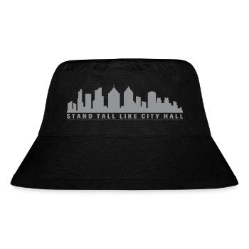 Stand tall like City Hall - Stanley/Stella Recycled Bucket Hat - black - Front