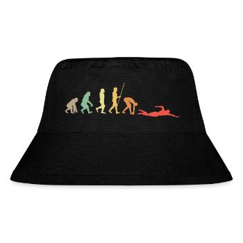 Schwimmer Wassersport - Stanley/Stella recycelter Bucket Hat - Schwarz - Vorne