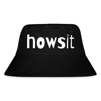 howsit - Stanley/Stella Recycled Bucket Hat - black - Front
