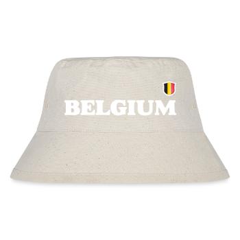 Belgium Flag - Stanley/Stella Recycled Bucket Hat - natural - Front