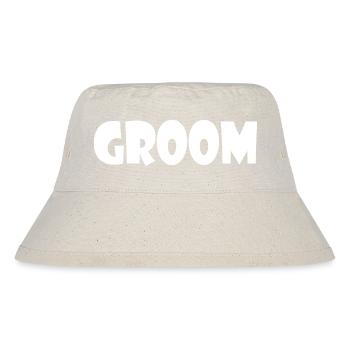 Groom - Stanley/Stella recycelter Bucket Hat - Naturweiß - Vorne