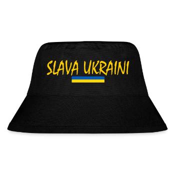Slava ukraini - Stanley/Stella recycelter Bucket Hat - Schwarz - Vorne