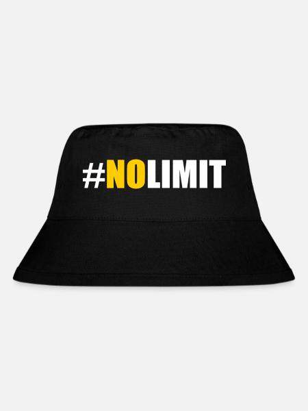 No limit - Stanley/Stella recycelter Bucket Hat - Schwarz
