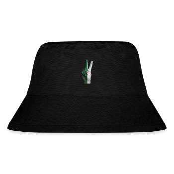 Algerian flag signs victory - Stanley/Stella Recycled Bucket Hat - black - Front