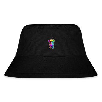 Hanged TEDDY in Neon Light Art - Bruh-style shirt - Stanley/Stella Recycled Bucket Hat - black - Front