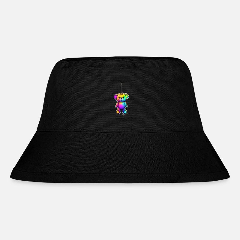 Hanged TEDDY im Neon Light Art - Bruh-style shirt - Stanley/Stella recycelter Bucket Hat - Schwarz