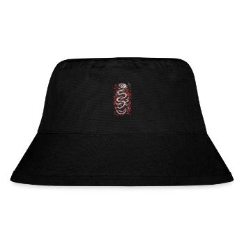 Aesthetic Snake & Flower Japan Tattoo Art - Stanley/Stella Recycled Bucket Hat - black - Front