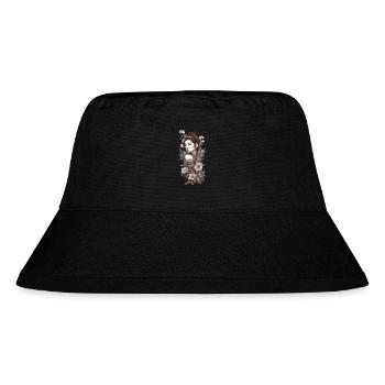 Geisha Street Art: Vintage Japan Flair - Stanley/Stella Recycled Bucket Hat - black - Front