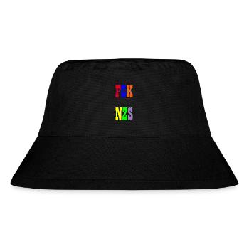 FCK NZS - Stanley/Stella Recycled Bucket Hat - black - Front