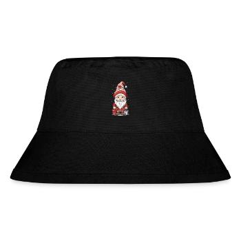 Nordischer Weihnachtswichtel Gnom Elf Weihnachten - Stanley/Stella recycelter Bucket Hat - Schwarz - Vorne