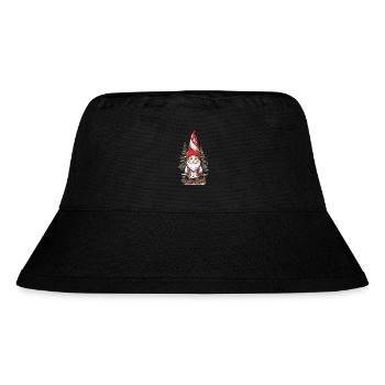 Nordic Christmas Gnome Winter Gnome - Stanley/Stella Recycled Bucket Hat - black - Front