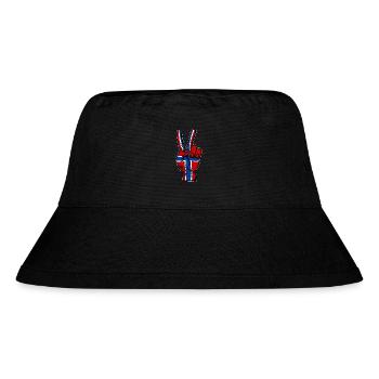 Drapeau de la Norvège Paix Victoire Symbole utilisé - Bob recyclé Stanley/Stella - noir - Devant