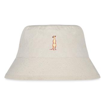 Erdmännchen - Stanley/Stella recycelter Bucket Hat - Naturweiß - Vorne