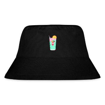 Tropical Bliss - Stanley/Stella Recycled Bucket Hat - black - Front