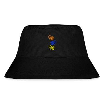 Photovoltaik Anlage Symbol Solar Energie - Stanley/Stella recycelter Bucket Hat - Schwarz - Vorne