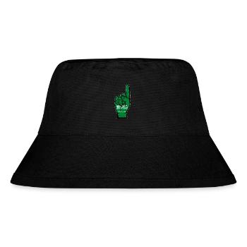 Saudi Arabien Flagge Nummer 1 used - Stanley/Stella recycelter Bucket Hat - Schwarz - Vorne