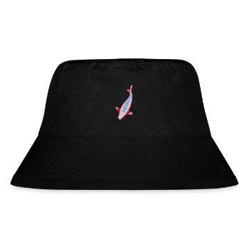 Koi - Nishikigoi - Stanley/Stella recycelter Bucket Hat - Schwarz - Vorne
