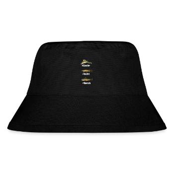 pike perch favorite fish fishing anglers - Stanley/Stella Recycled Bucket Hat - black - Front