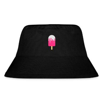 Eis am Stil / Eiscreme / Sonne Sommer-Shirt - Stanley/Stella recycelter Bucket Hat - Schwarz - Vorne