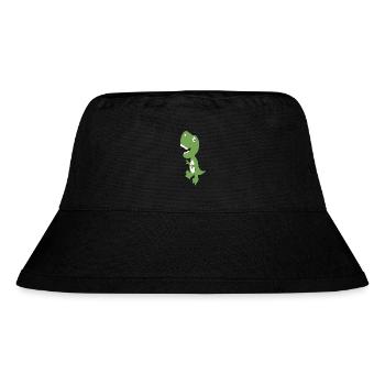 Dino Cute Green - Stanley/Stella Recycled Bucket Hat - black - Front