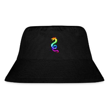 colorful retro dragon - Stanley/Stella Recycled Bucket Hat - black - Front