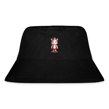 Magical Winter Unicorn Christmas with Magic - Stanley/Stella Recycled Bucket Hat - black - Front
