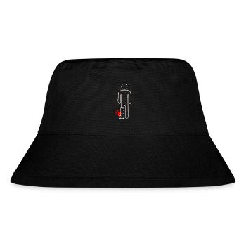 Gebrochenes Bein - Stanley/Stella recycelter Bucket Hat - Schwarz - Vorne