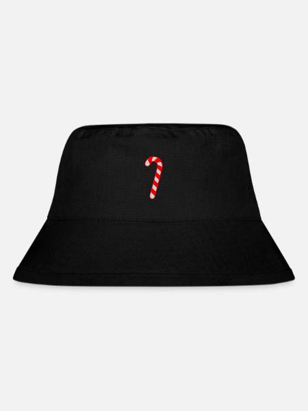 Candy Cane - Christmas - Stanley/Stella Recycled Bucket Hat - black