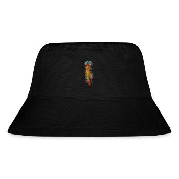 Jellyfish - Stanley/Stella Recycled Bucket Hat - black - Front