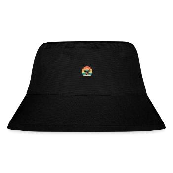 Kuh Rind Hochlandrind - Stanley/Stella recycelter Bucket Hat - Schwarz - Vorne