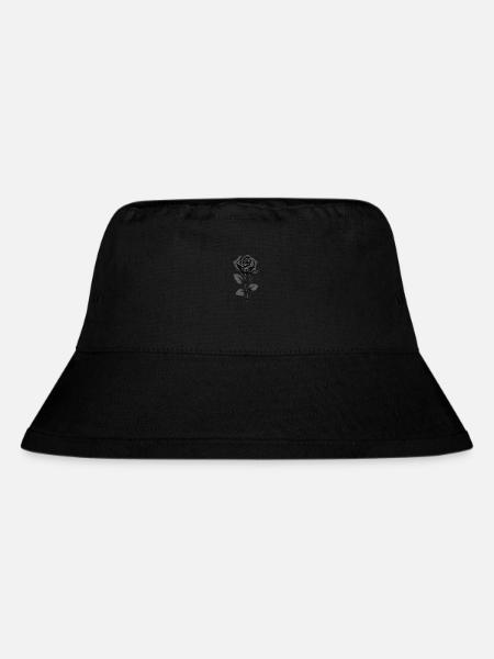 Schwarze Rose Goth - Stanley/Stella recycelter Bucket Hat - Schwarz