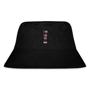 TOO BIG TO RIG 2024 - Stanley/Stella recycelter Bucket Hat - Schwarz - Vorne