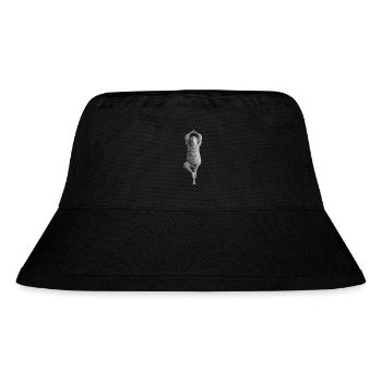 Schaf - Stanley/Stella recycelter Bucket Hat - Schwarz - Vorne