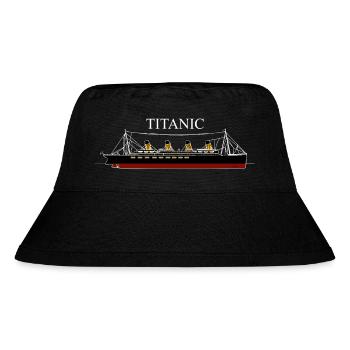 Titanisch - Stanley/Stella recycelter Bucket Hat - Schwarz - Vorne