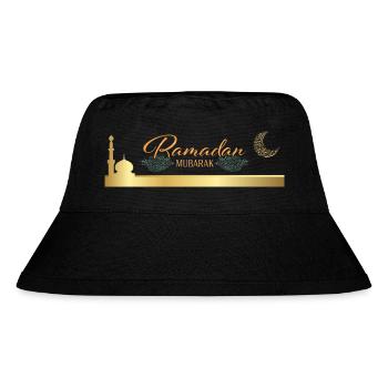 Ramadan Mubarak - Stanley/Stella recycelter Bucket Hat - Schwarz - Vorne