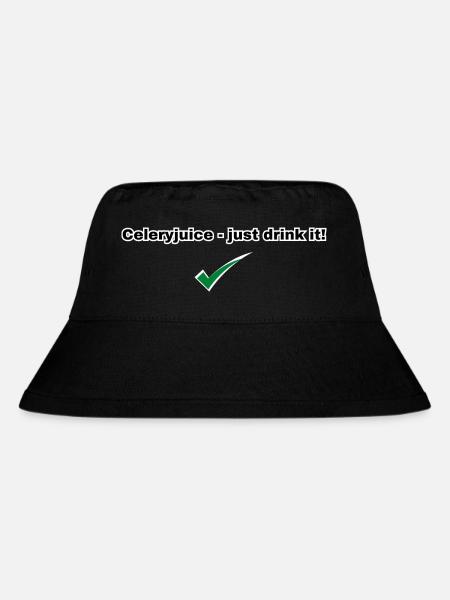 Celeryjuice - just drink it! - Stanley/Stella recycelter Bucket Hat - Schwarz