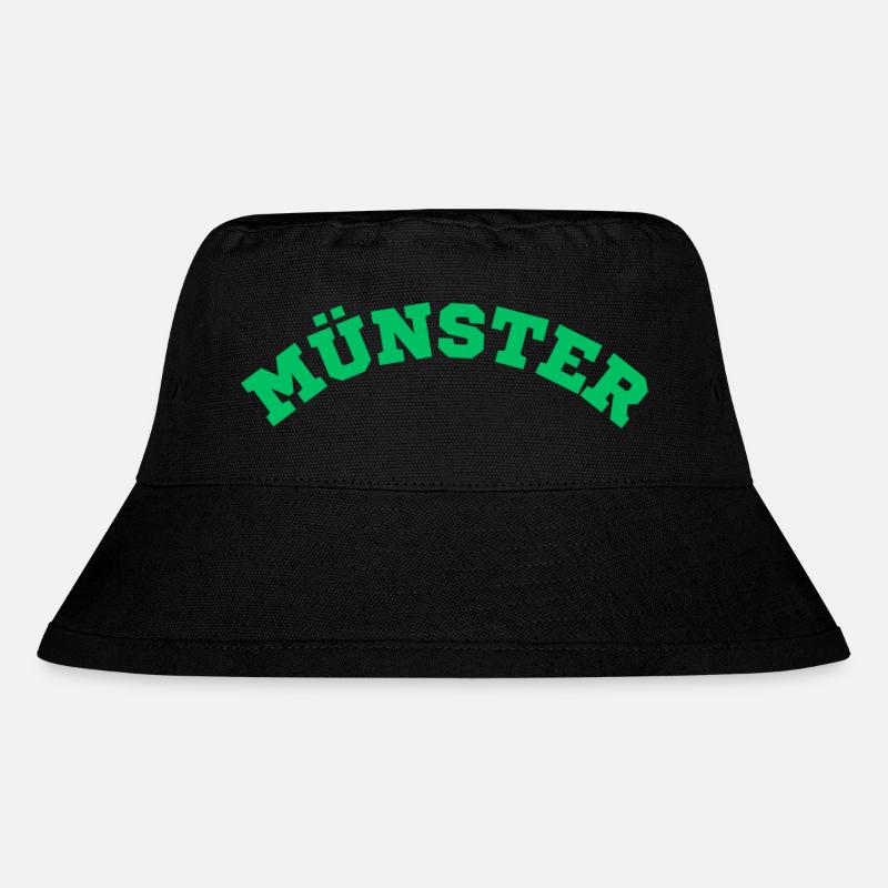 Münster - Stanley/Stella recycelter Bucket Hat - Schwarz