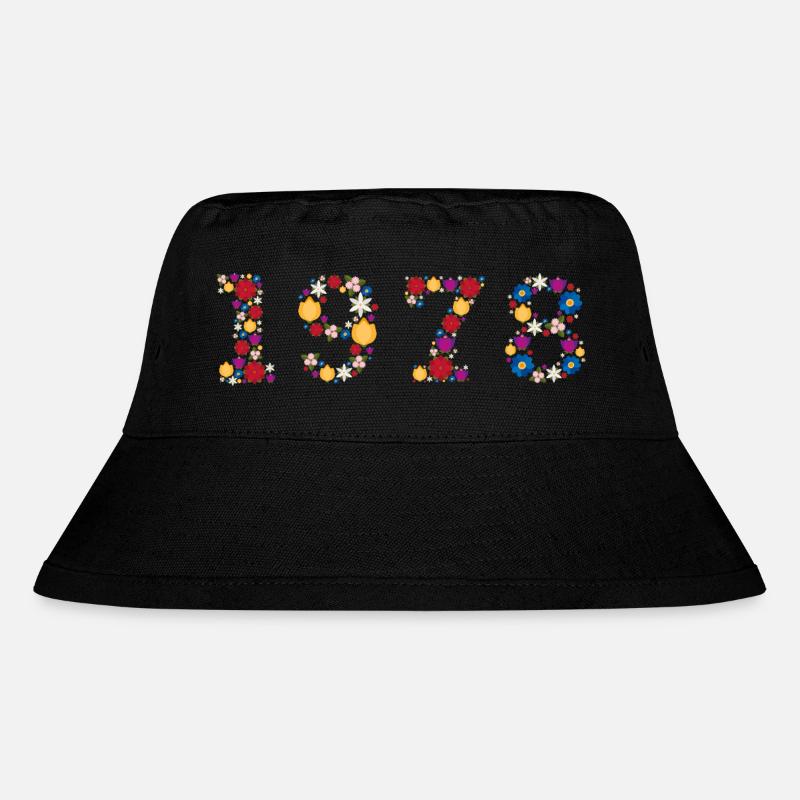 Flowers 1978 - Stanley/Stella recycelter Bucket Hat - Schwarz