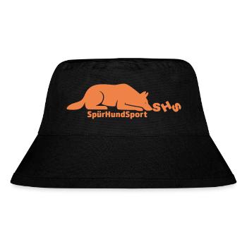 SHS Logo terrakotta - Stanley/Stella recycelter Bucket Hat - Schwarz - Vorne