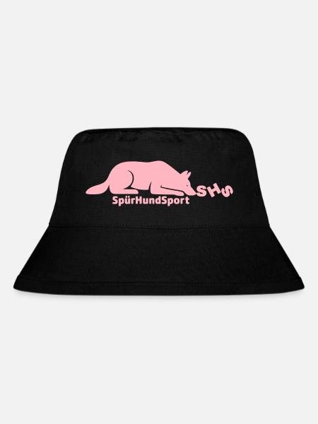 SHS Logo rosa - Stanley/Stella recycelter Bucket Hat - Schwarz