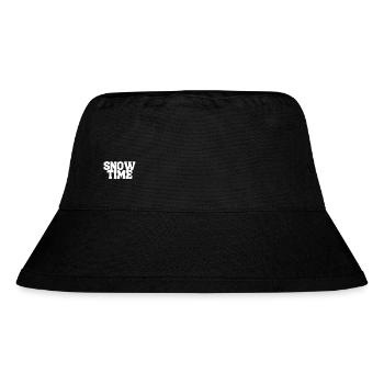 SCHNEEZEIT WINTERSAISON SKI SCHNEE - Stanley/Stella recycelter Bucket Hat - Schwarz - Vorne